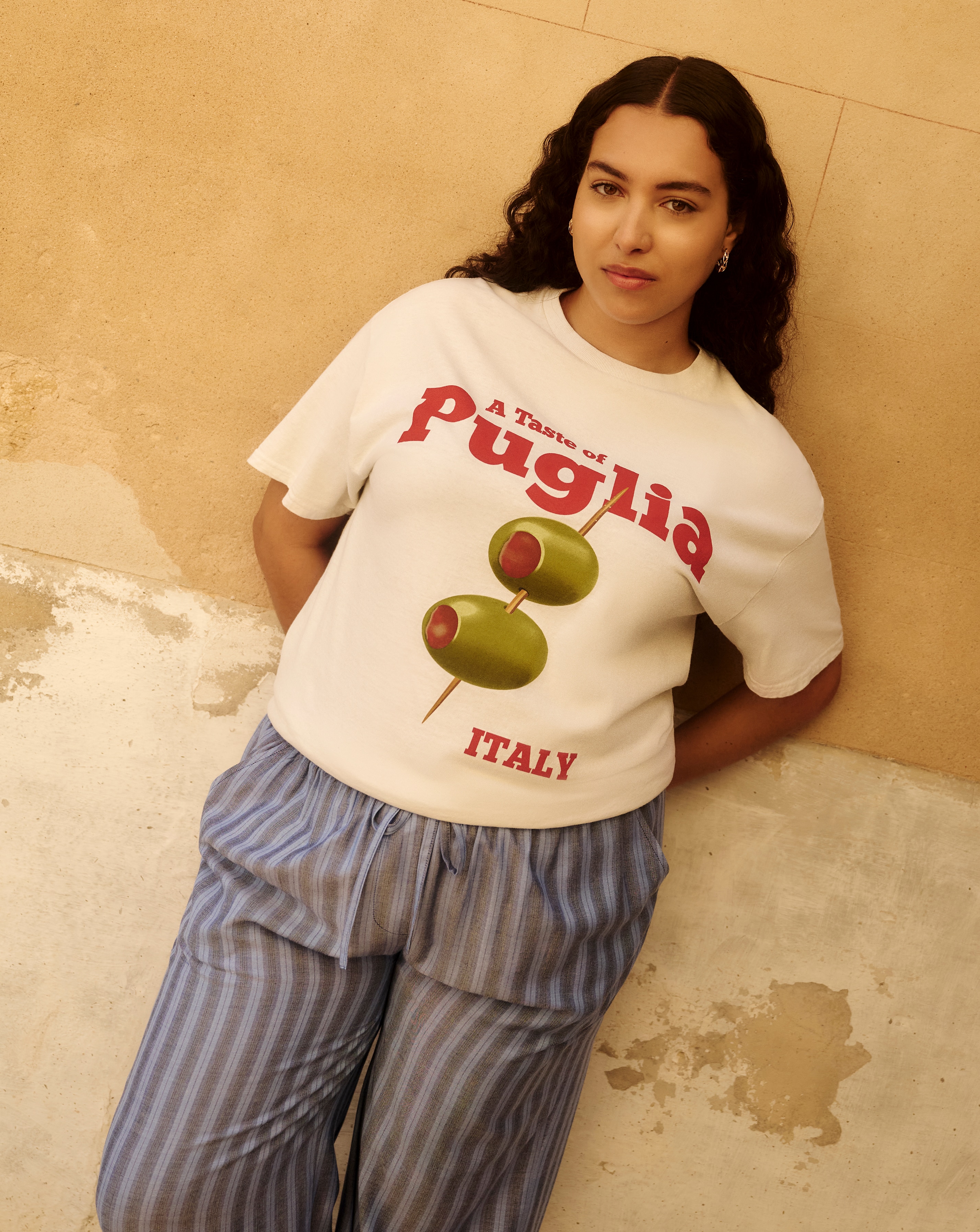 Simply Be Olive Graphic T-Shirt