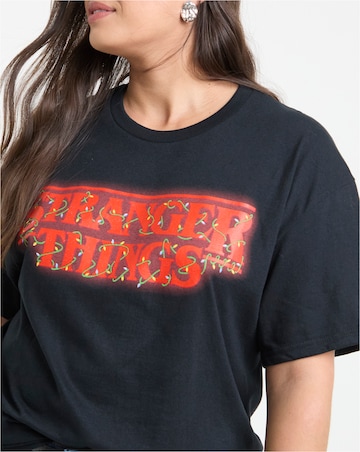 Black Stranger Things License T-Shirt
