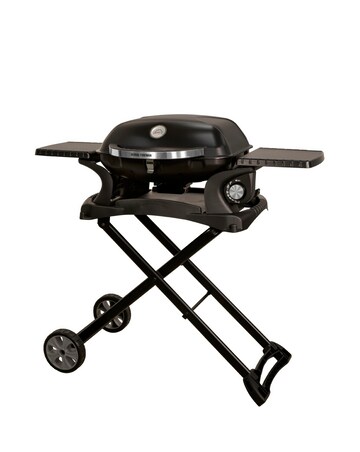 George Foreman Portable 1 Burner Gas BBQ with Trolley