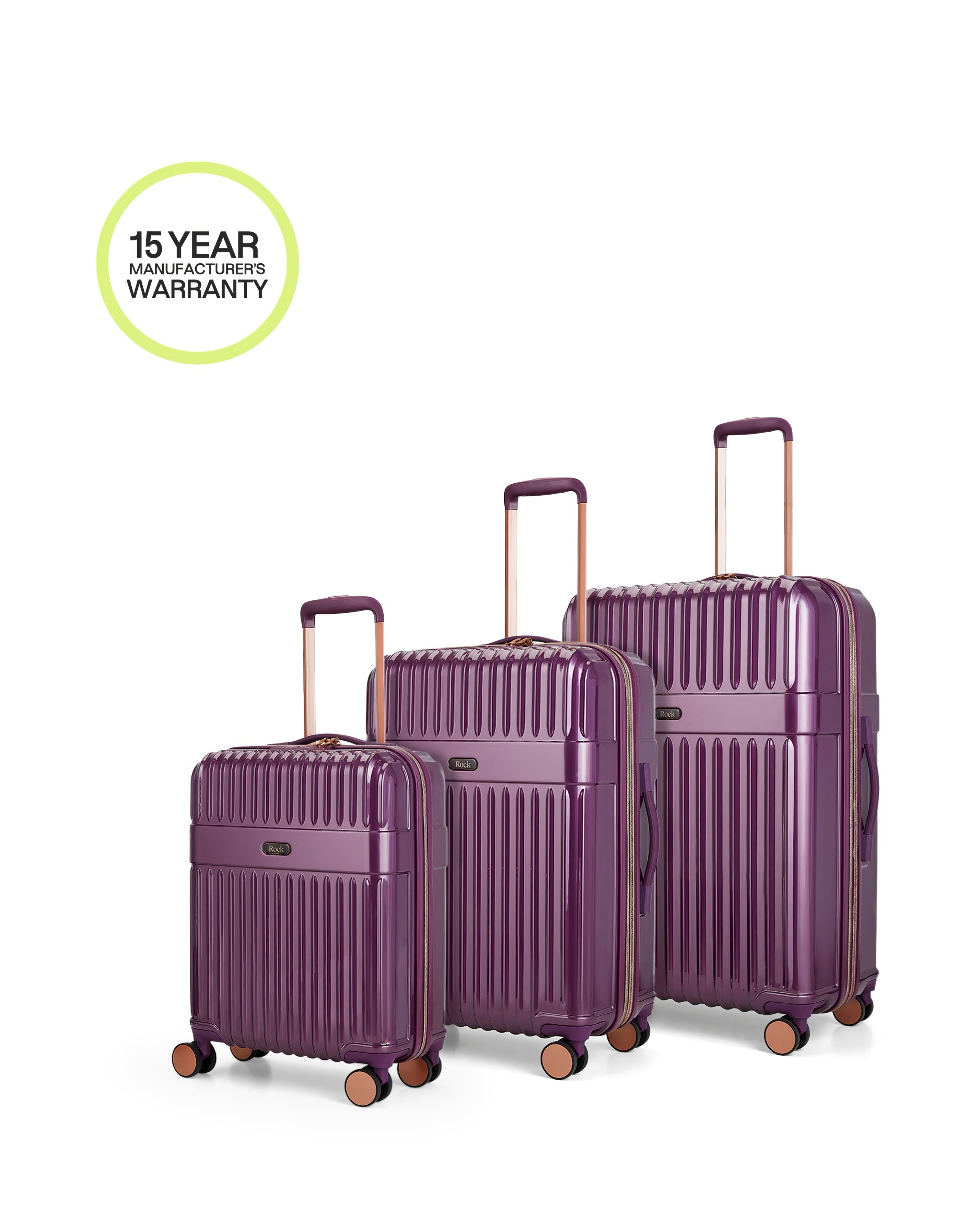 Rock Selene 3pc Suitcase Set