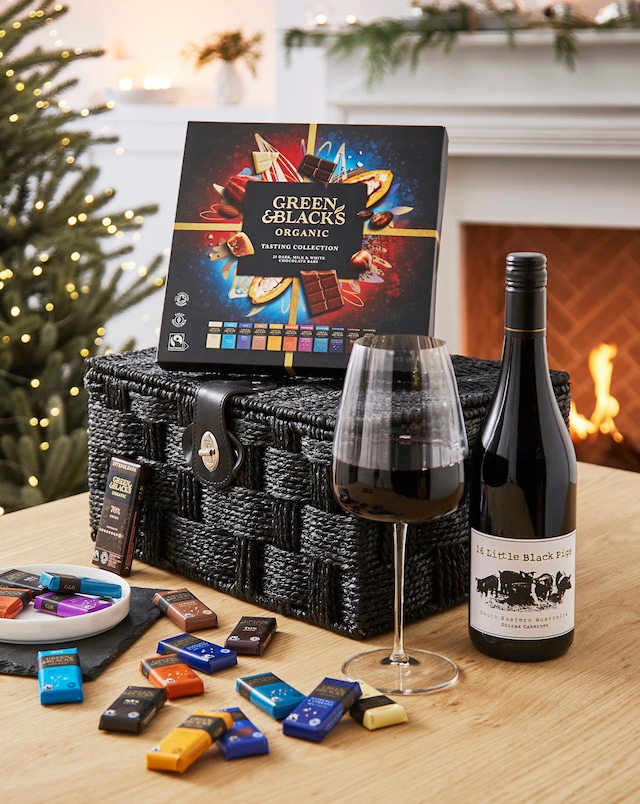 Green & Black's Chocolate Wine Hamper