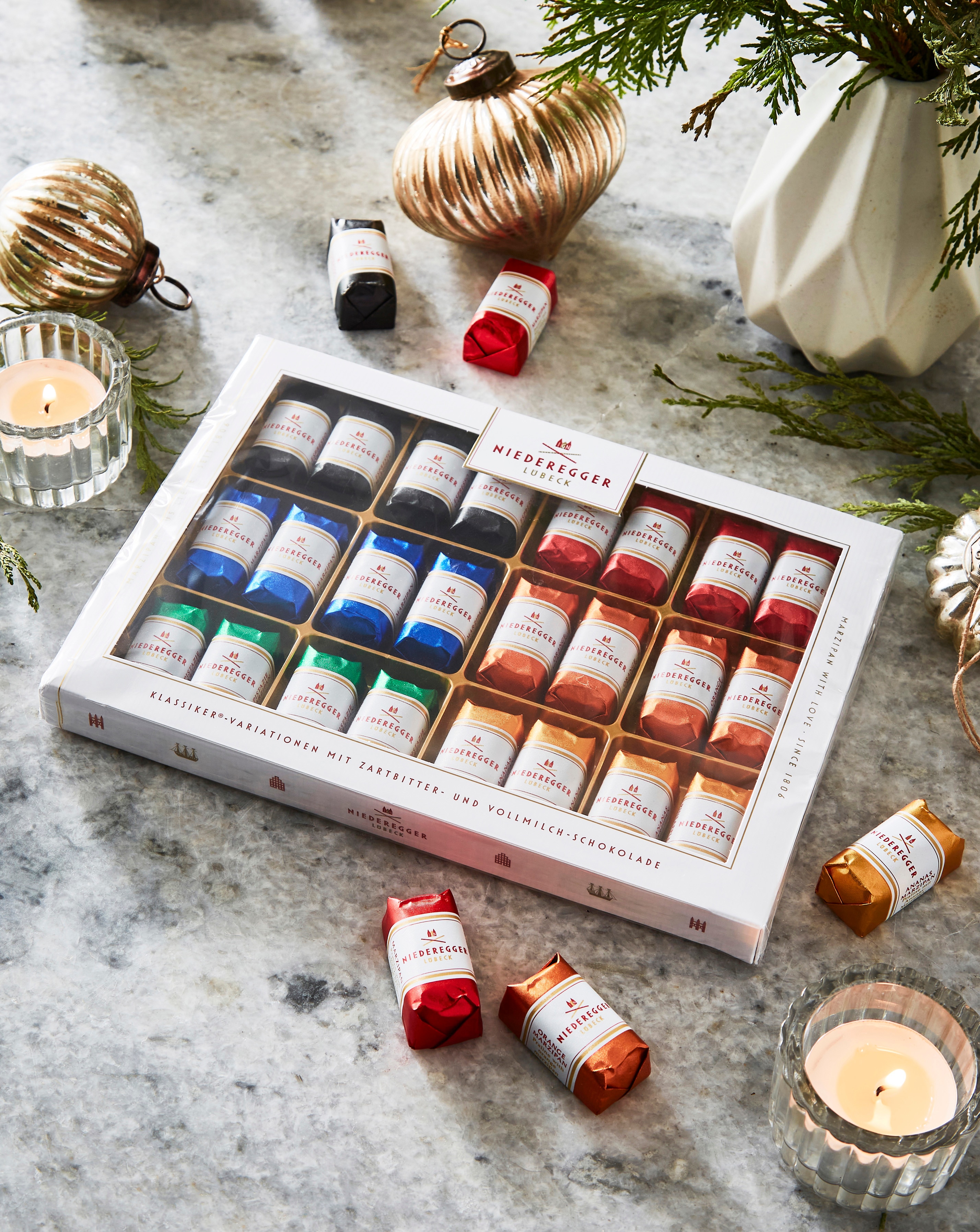 Chocolate Covered Marzipan Mini Loaves