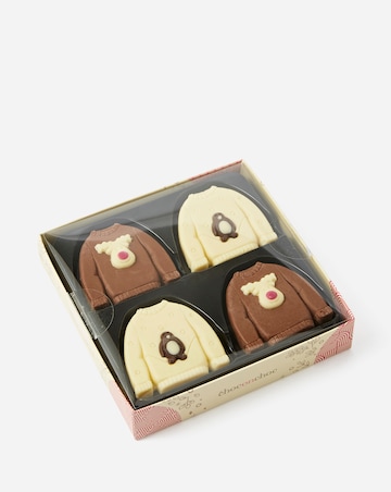 Choc on Choc Belgian Chocolate Milk And White Christmas Jumpers