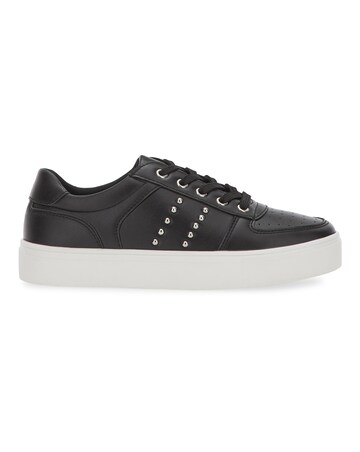 Nessa Studded Lace Up Chunky Trainers Wide Fit
