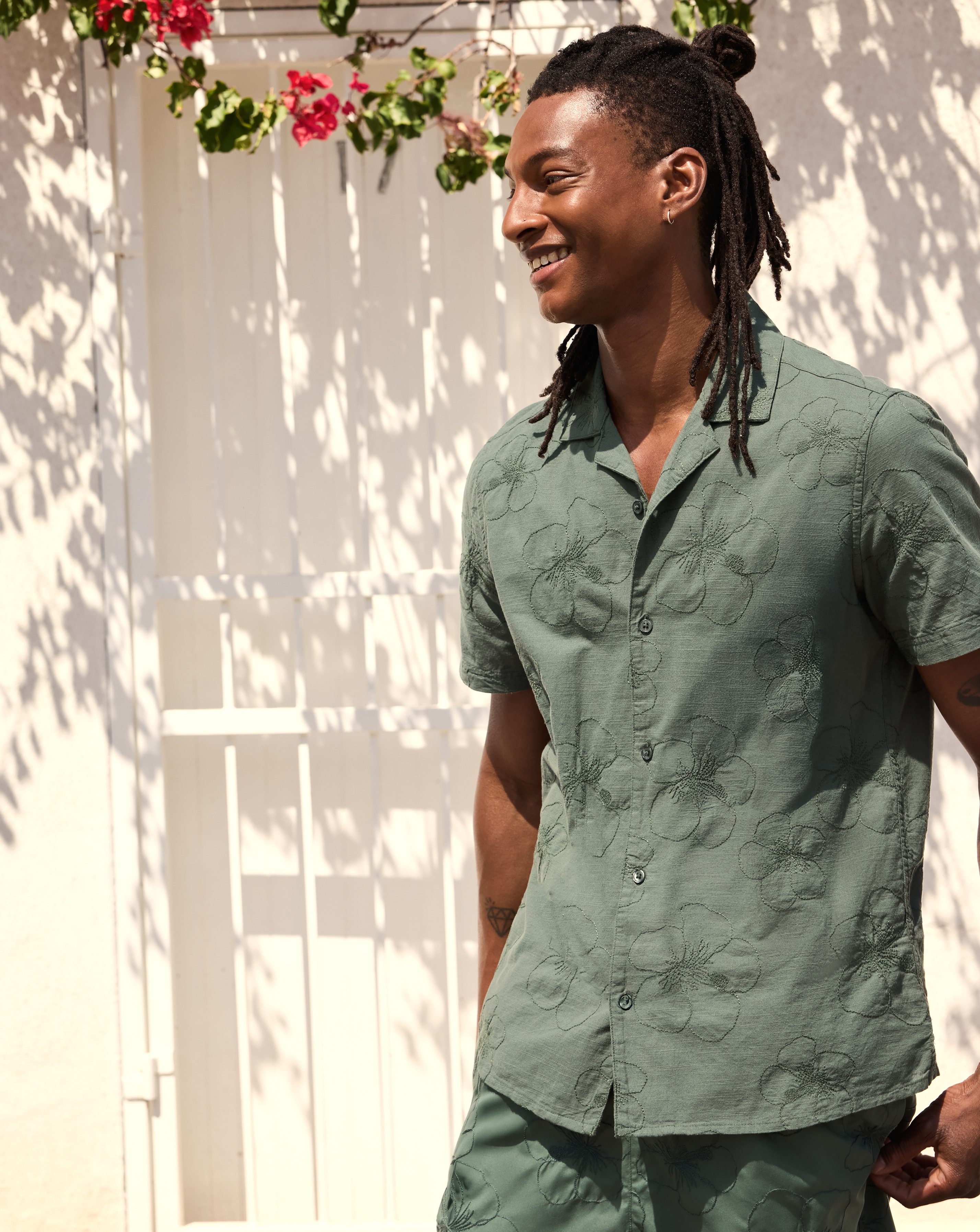 New In - Embroidered Co-ord Shirt