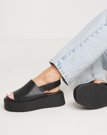 Maddie Slingback Flatform Sandals - Extra Wide Fit (EEE)