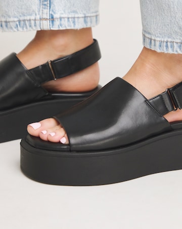 Maddie Slingback Flatform Sandals - Extra Wide Fit (EEE)