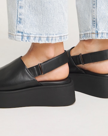 Maddie Slingback Flatform Sandals - Extra Wide Fit (EEE)