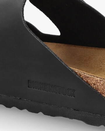 Birkenstock Mens Arizona Birko-Flor Black Two Bar Mules Standard Width
