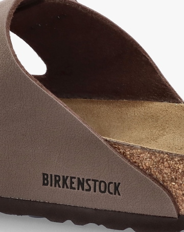 Birkenstock Mens Arizona Birko-Flor Mocca Two Bar Mules Standard Width