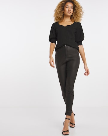 Textured Sweetheart Neck Top