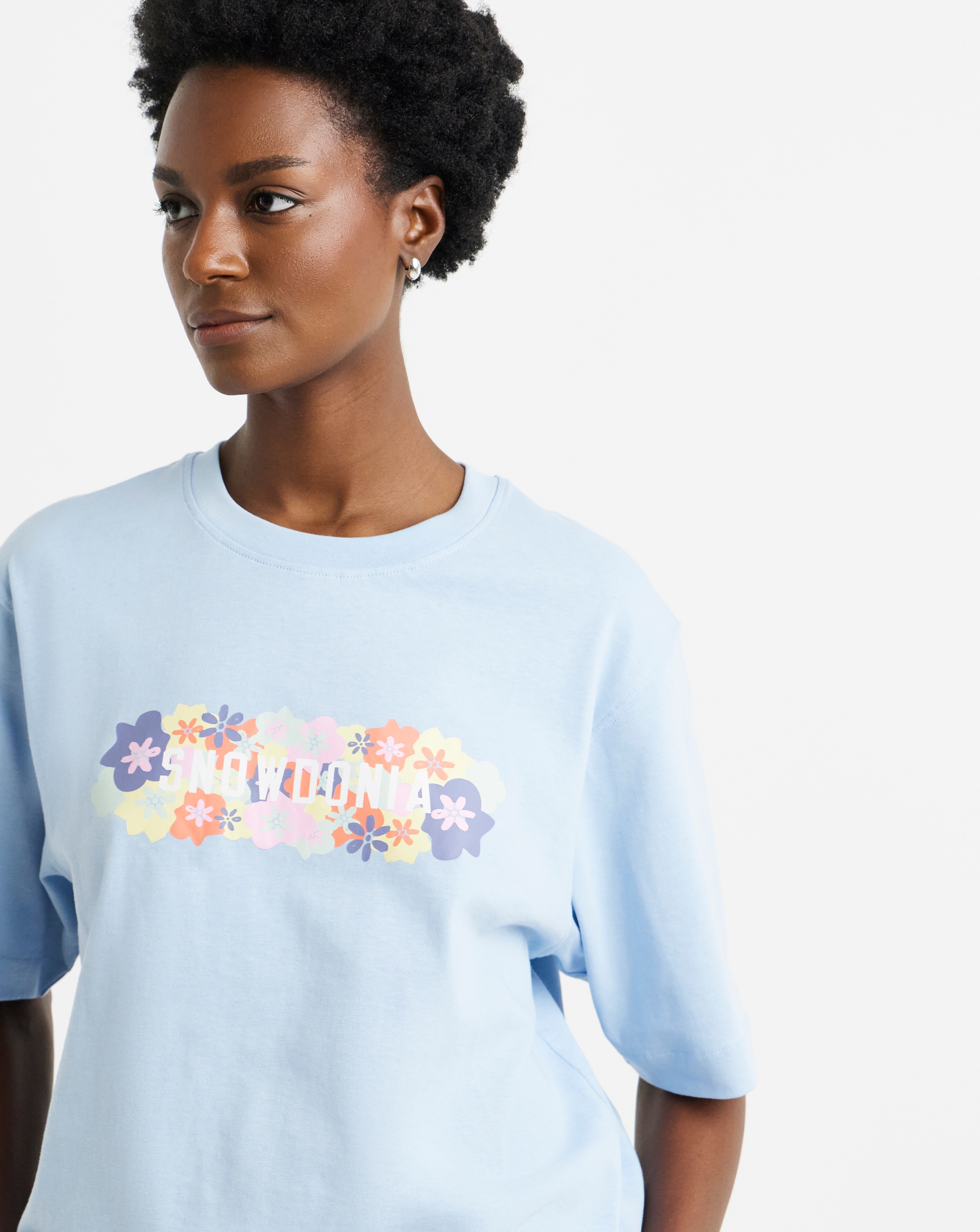 New In - Snowdonia Floral Branded T-Shirt