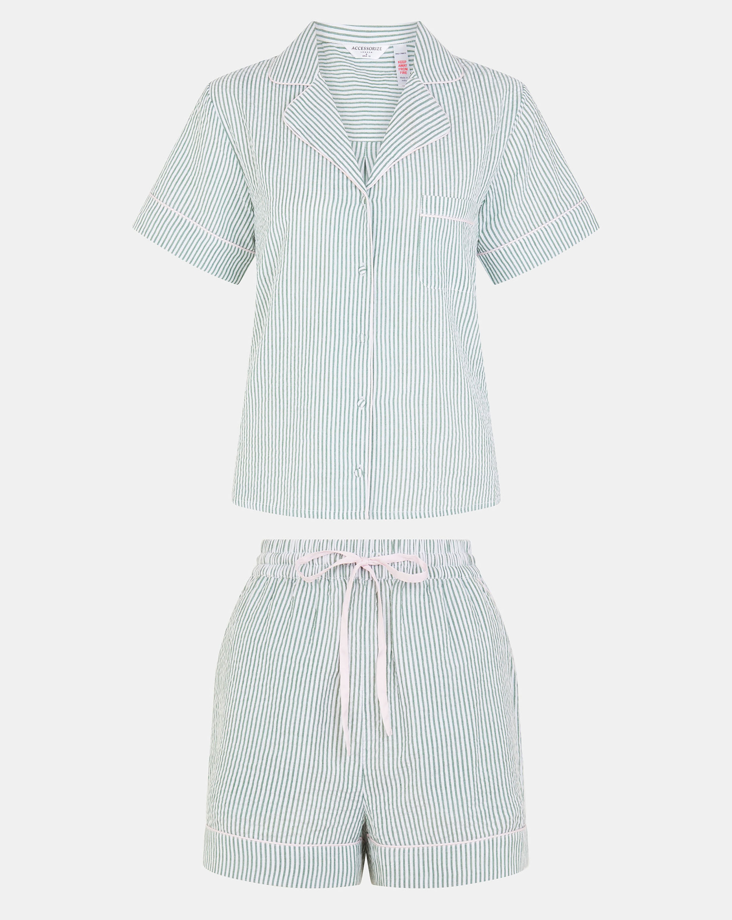 Accessorize Stripe Cotton Pyjamas Set