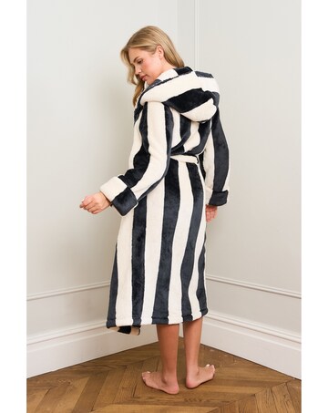 JimJamTheLabel Mono Stripe Robe