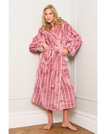 JimJamTheLabel Lilac Stripe Dressing Gown