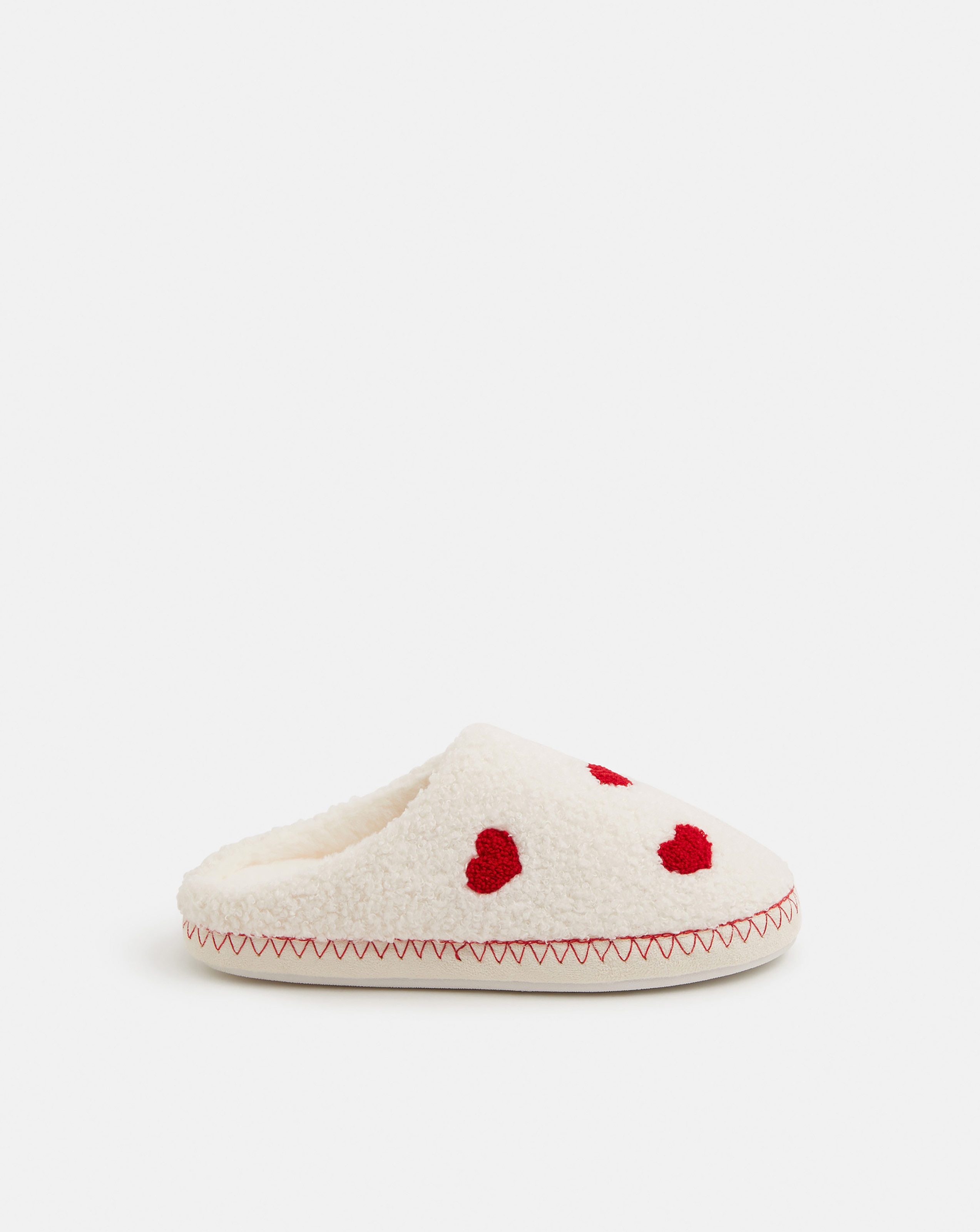 Accessorize Heart Teddy Mule Slippers