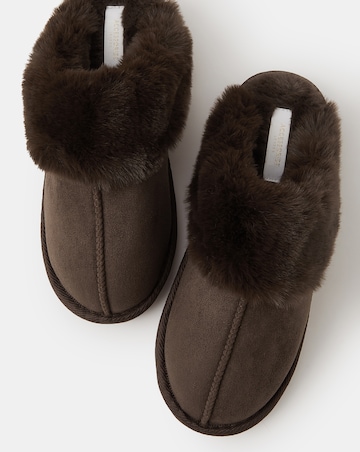 Accessorize Suedette Mule Slippers
