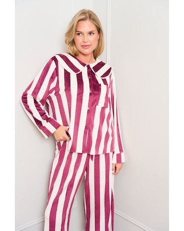 JimJamTheLabel Burgundy Stripe Pyjamas