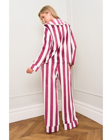 JimJamTheLabel Burgundy Stripe Pyjamas