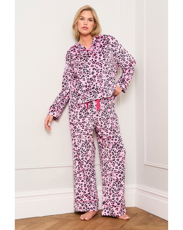 JimJamTheLabel Pink Animal Print Pyjamas
