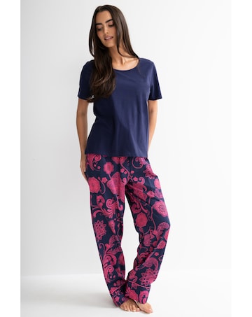 Pour Moi Pure Cotton T-shirt & Trouser Pyjama Set