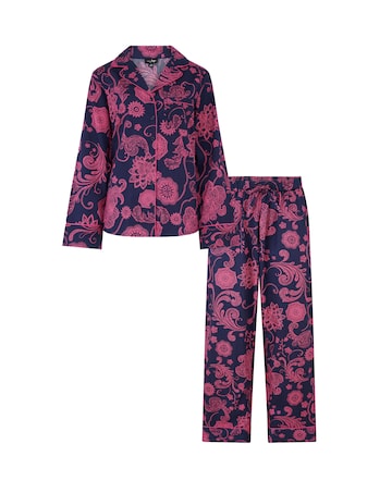 Pour Moi Pure Cotton Button Through Revere Collar Pyjama Set