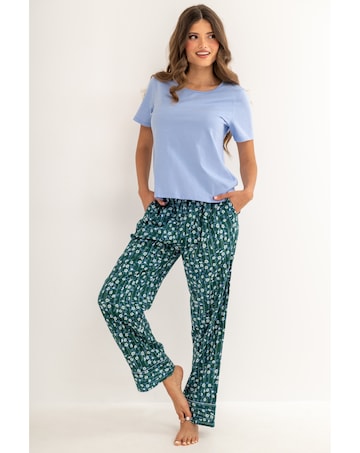 Pour Moi Pure Cotton T-shirt & Trouser Pyjama Set