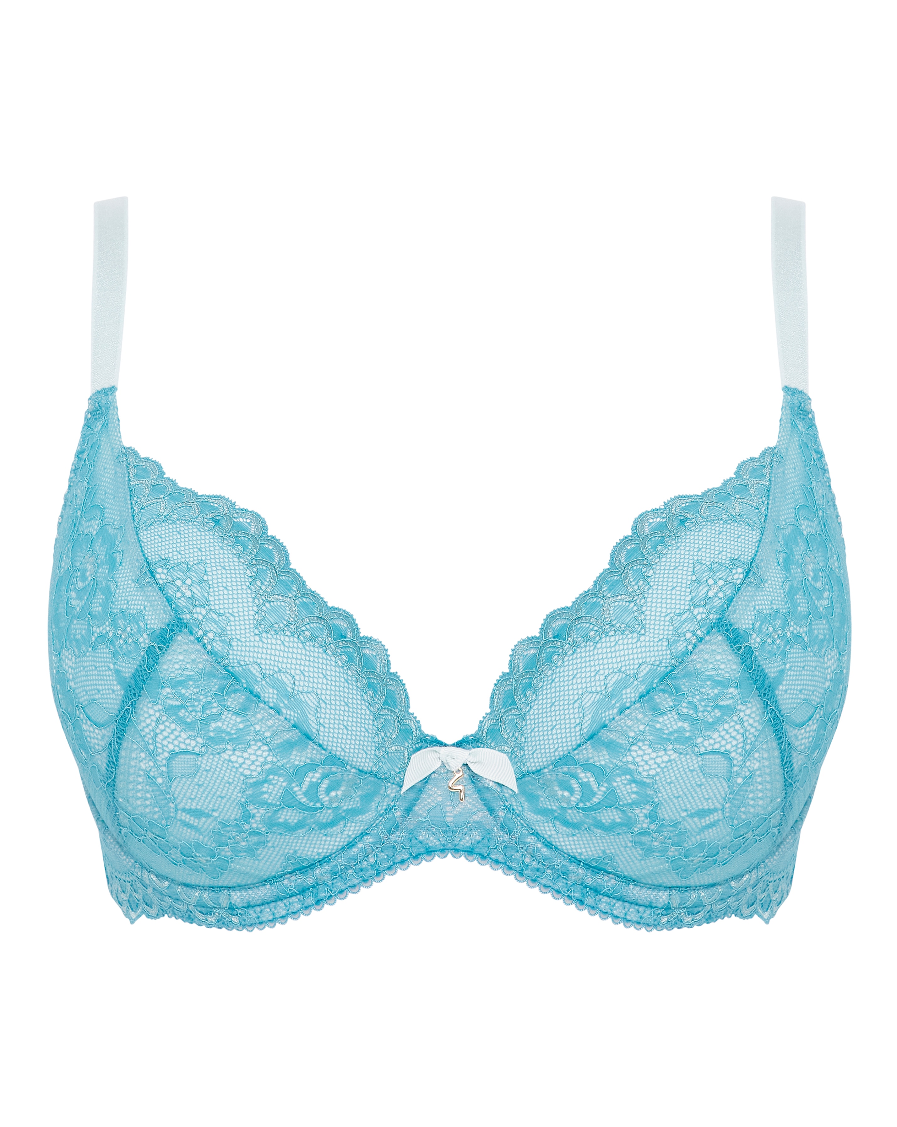Gossard Superboost Lace Plunge Bra Blue