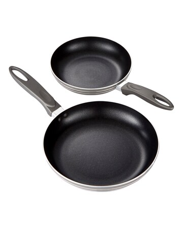 Supreme Set of 2 Non Stick Metallic Frying Pans