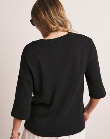 LOOSE STITCH LINEN BOXY SHORT SLEEVE