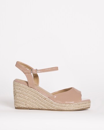 Wedge Peep Toe Espadrille Sandal E Fit
