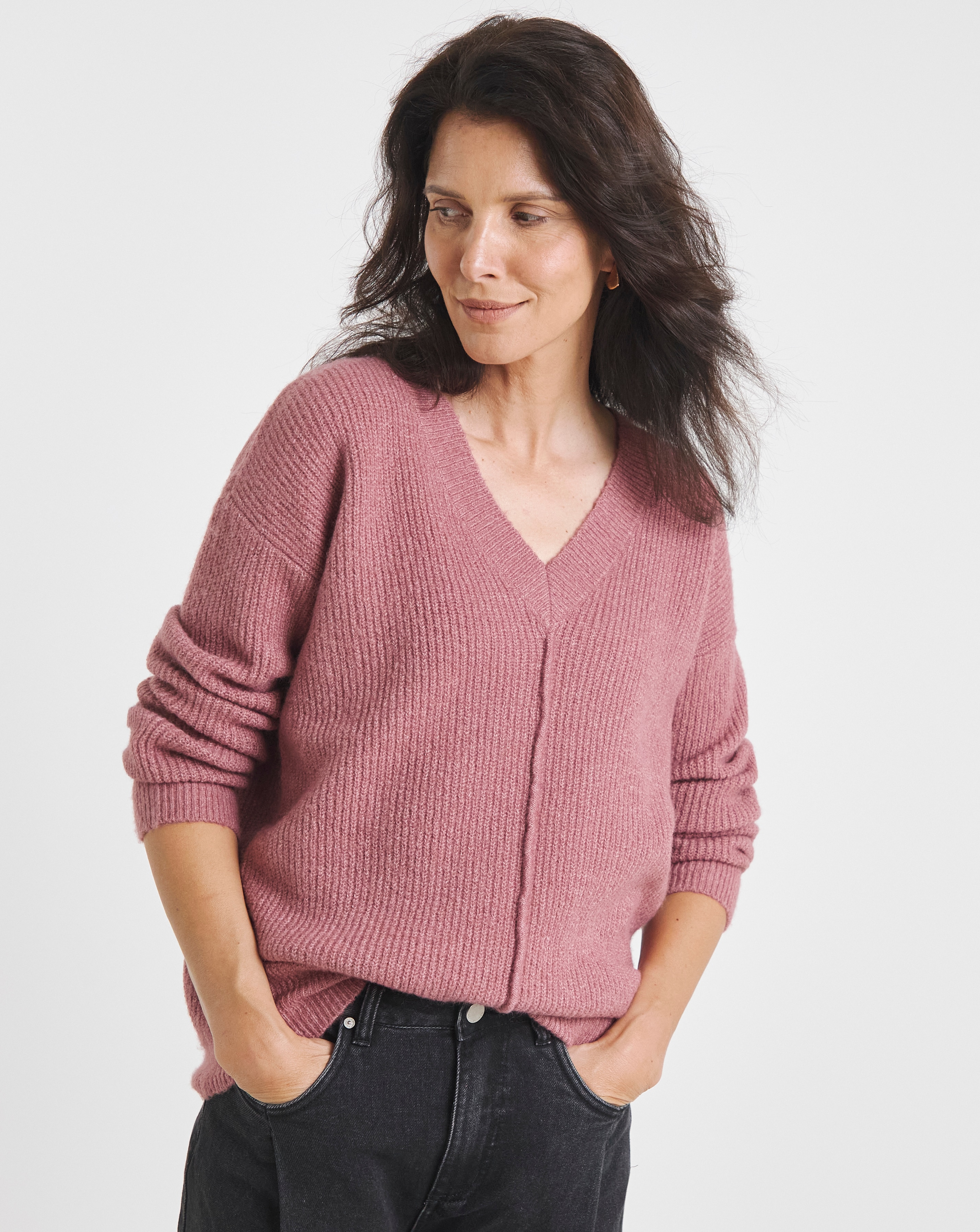 SPONGE V NECK JUMPER