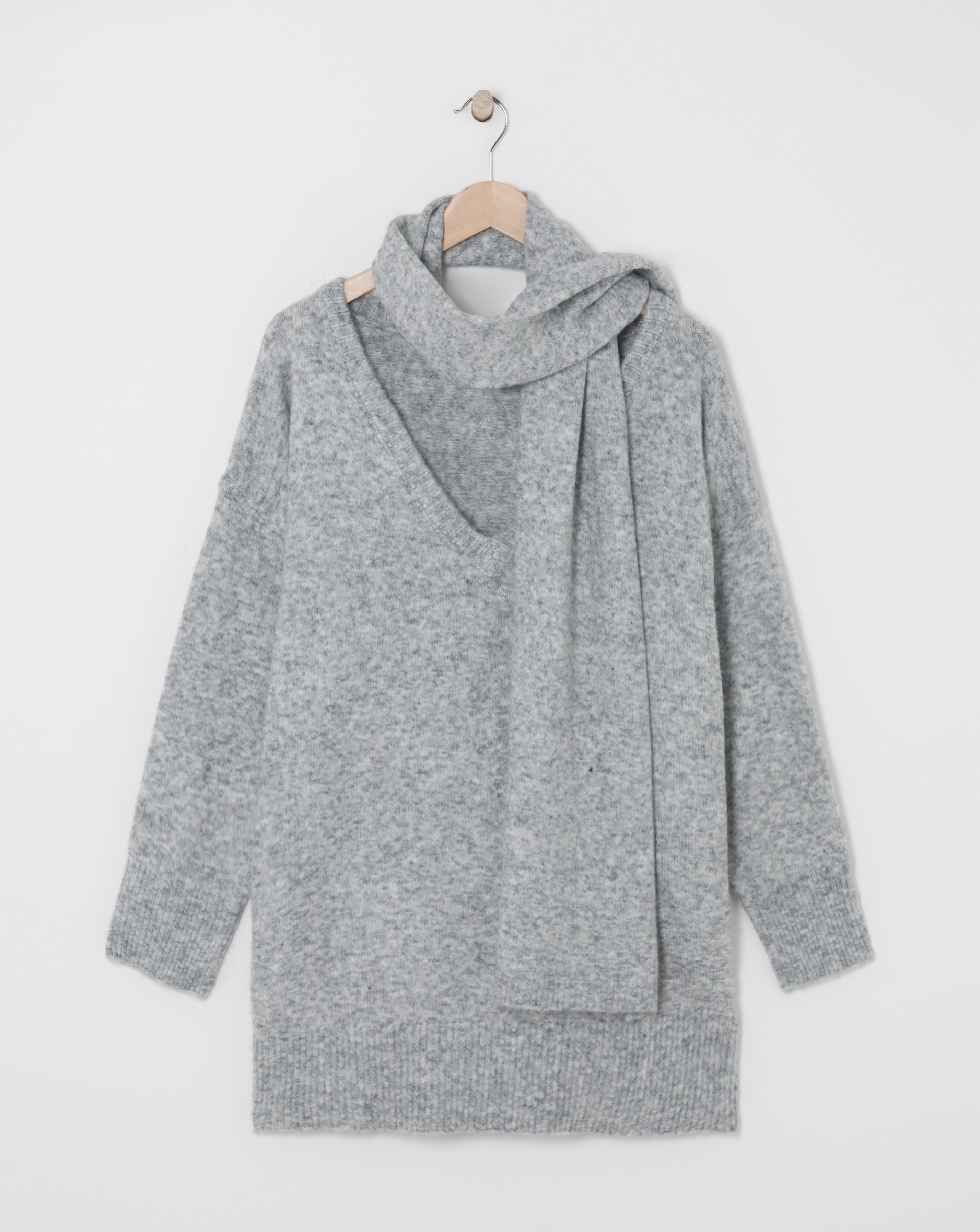 Grey Tunic And Scarf