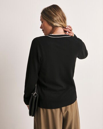 Anthology Contrast Trim Cardigan