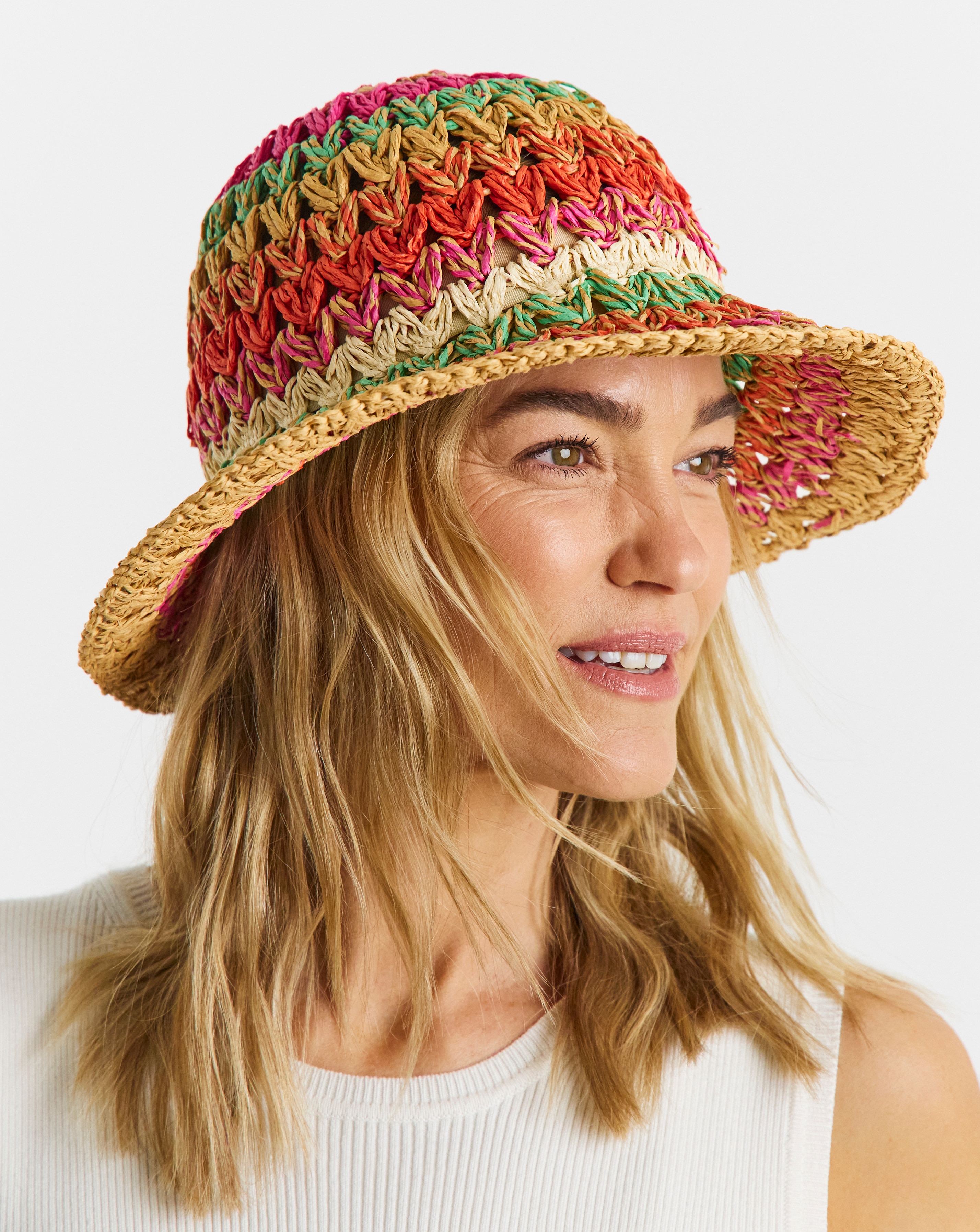 New In - Multi Crochet Bucket Hat