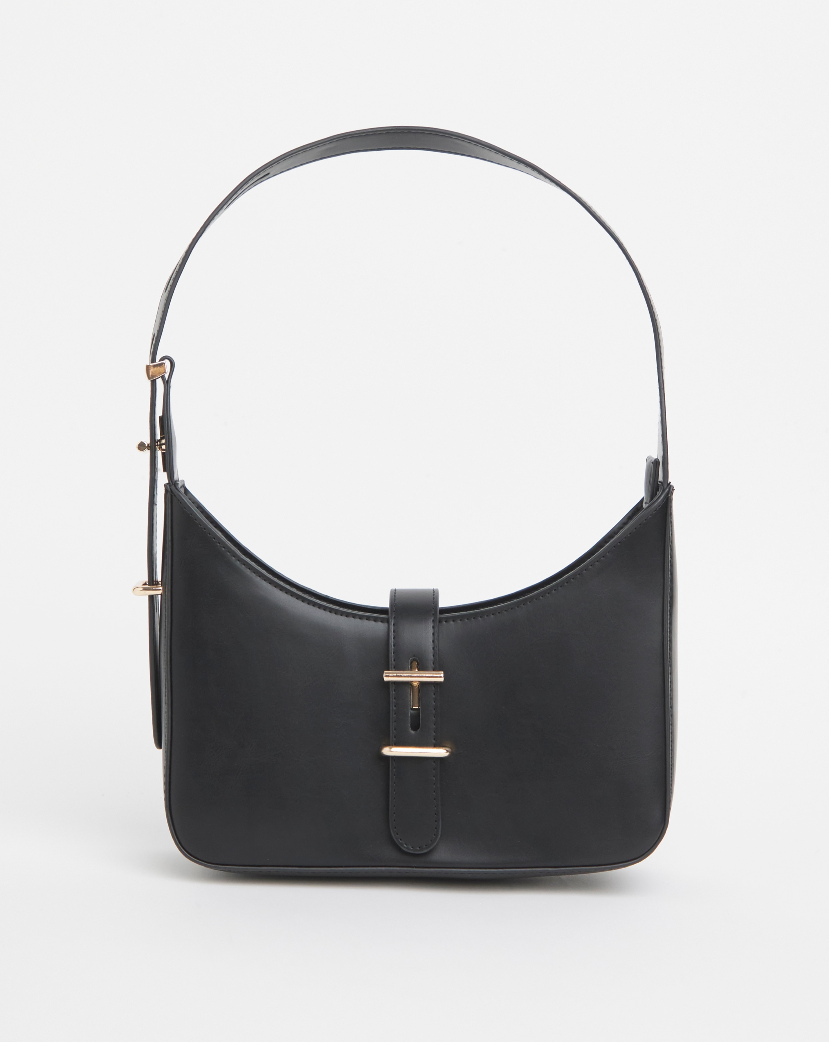 Buckle Detail Shoulder Bag