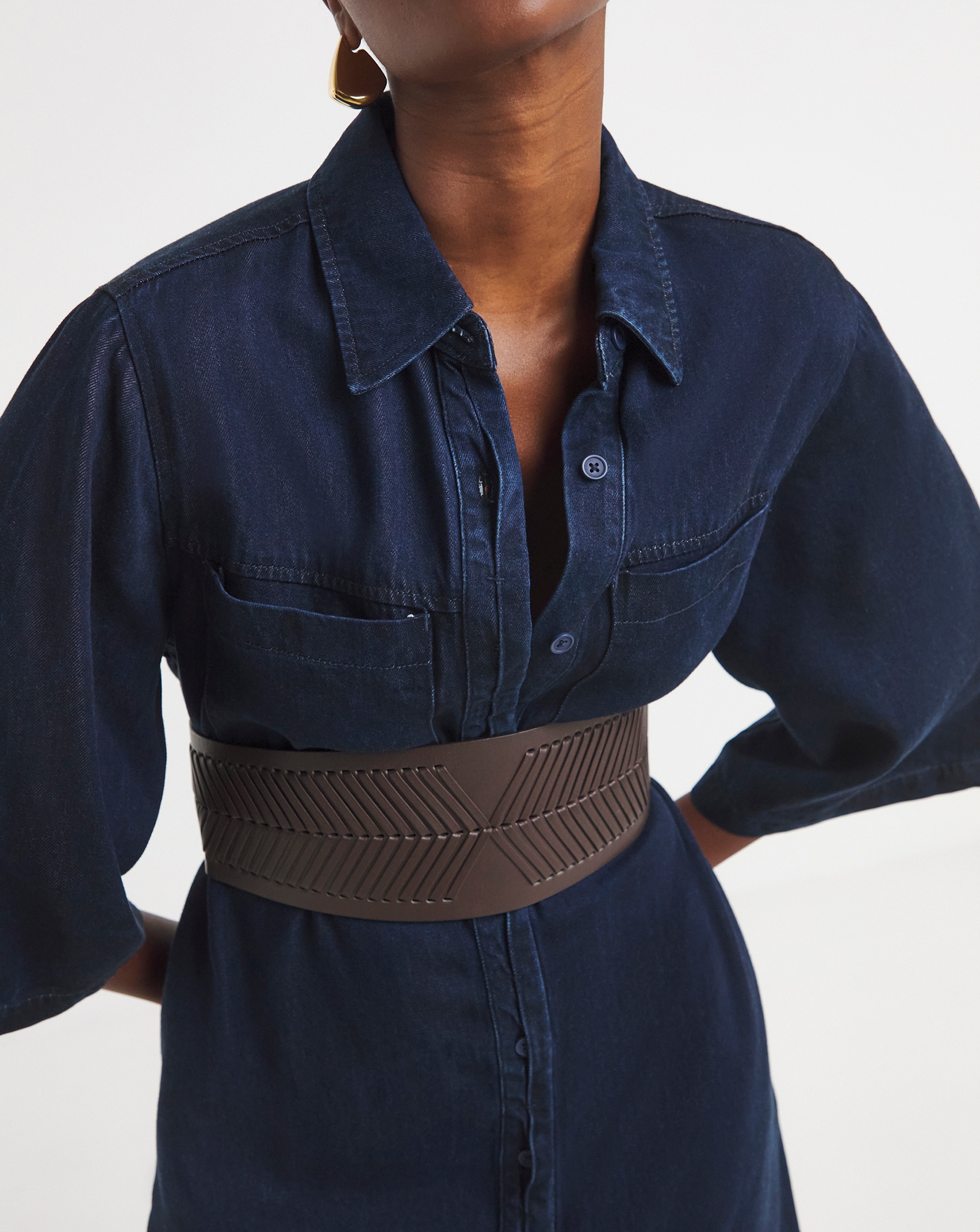 Whipstitch Corset Belt