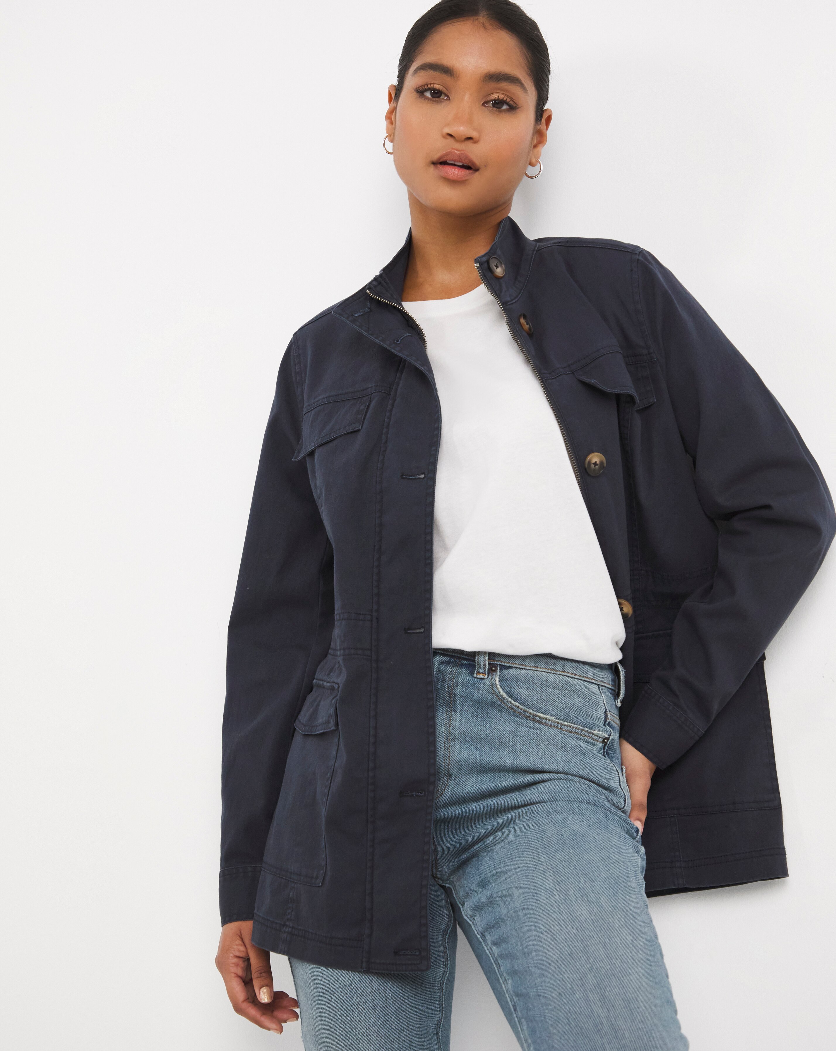 Navy Utility Jacket | J D Williams