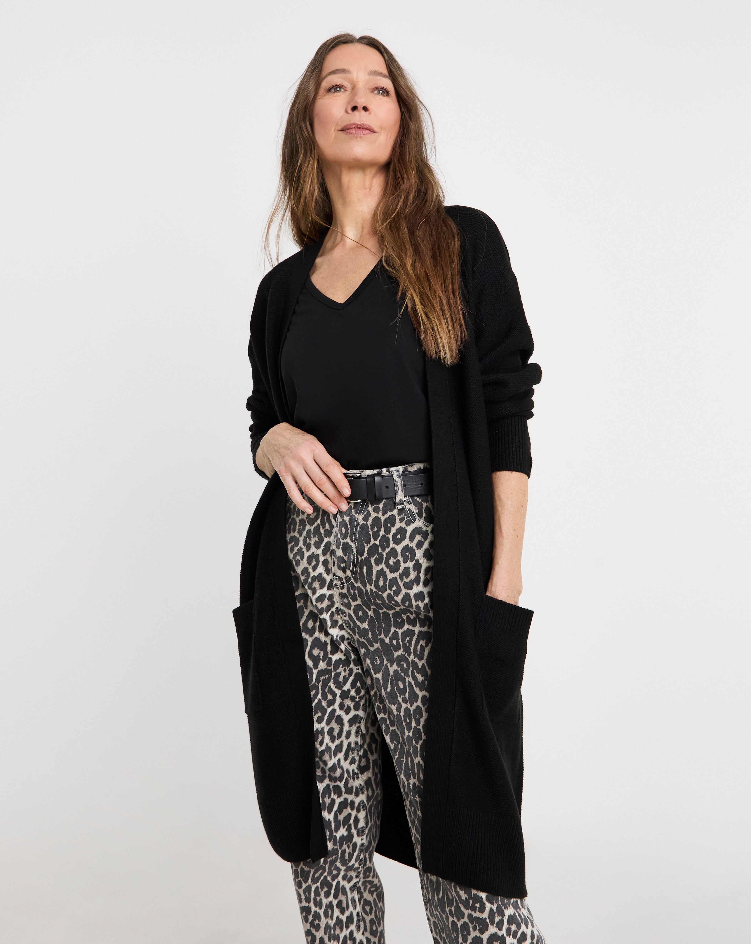 Black Edge To Cardigan