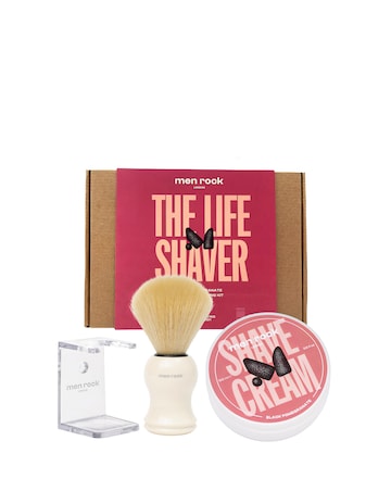 Men Rock Shaving Gift Set Black Pomegrante