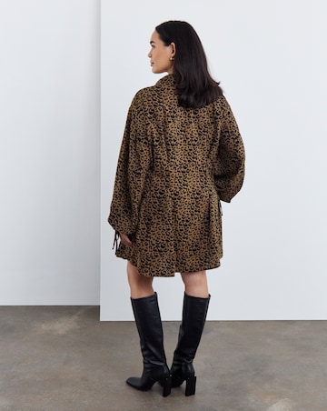 Simply Be Leopard Shirt Dress
