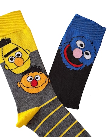 Mens 5pk Sesame St Socks
