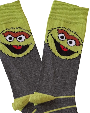 Mens 5pk Sesame St Socks