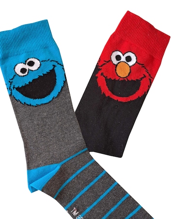 Mens 5pk Sesame St Socks