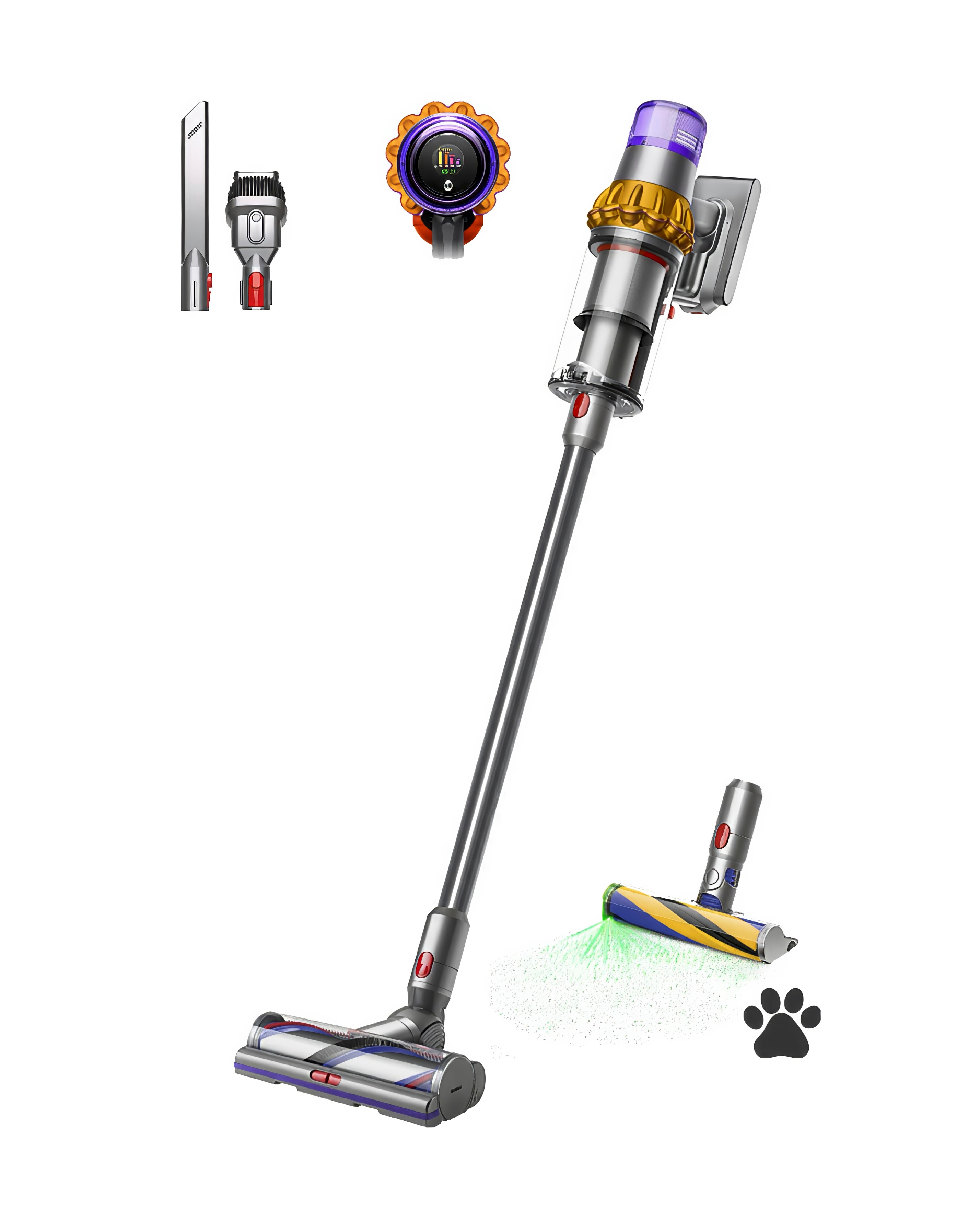 Dyson V15 Cordless Vacuum-Yellow/Nickel