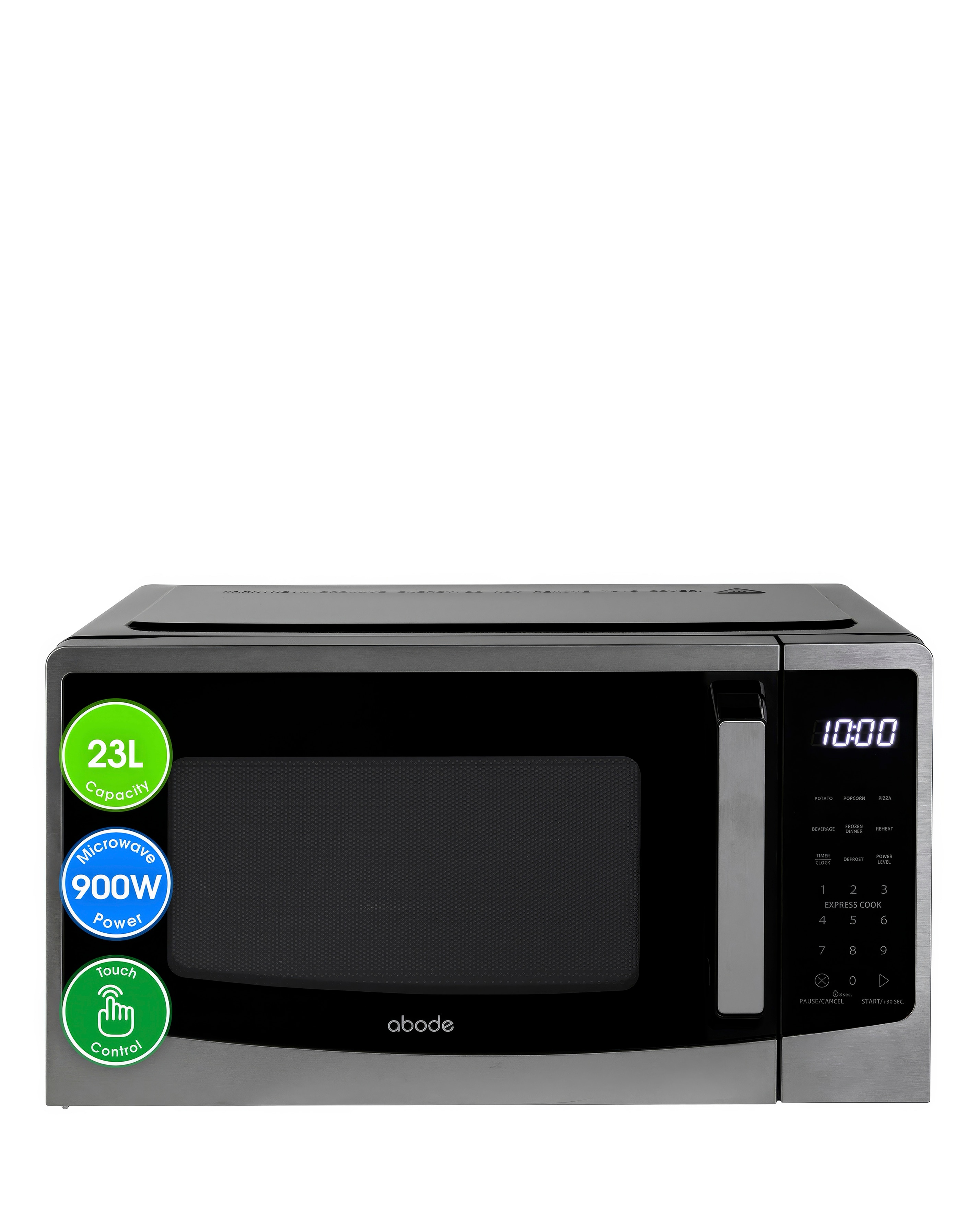 Abode 23 Litre Black Digital Microwave