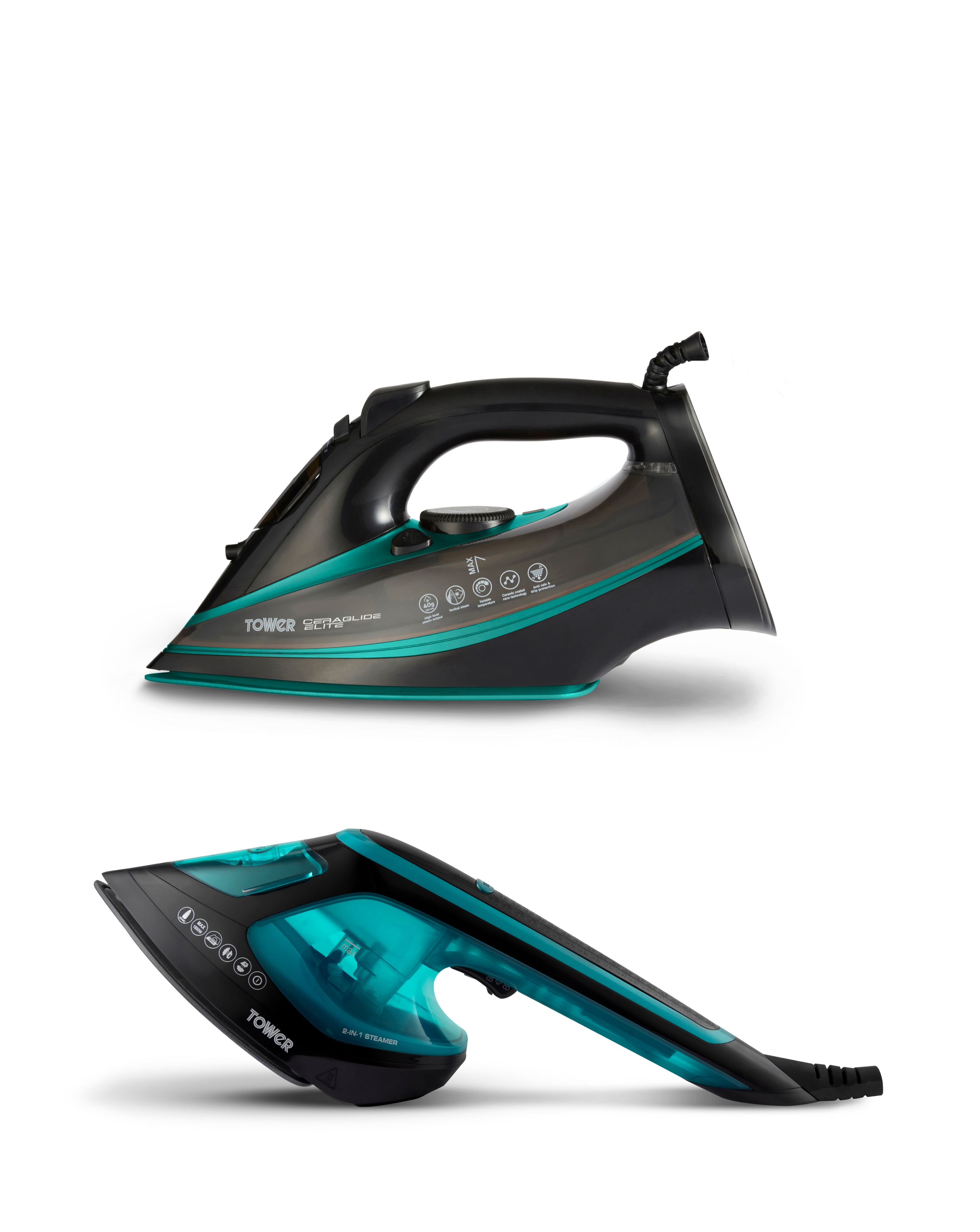 Tower 3100W Iron + 2in1 Steamer
