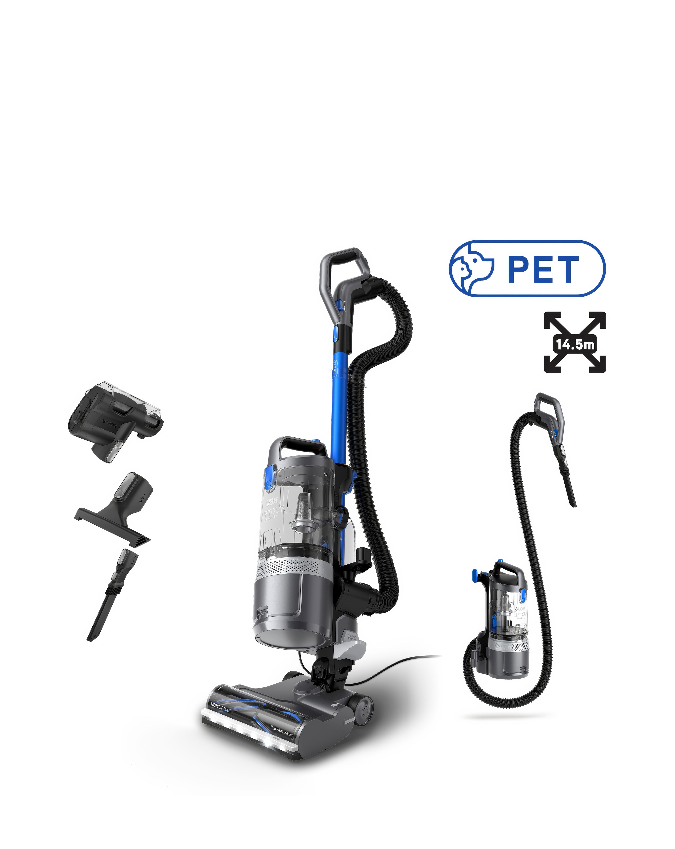 Vax LiftOut Reach Pet Upright Vac