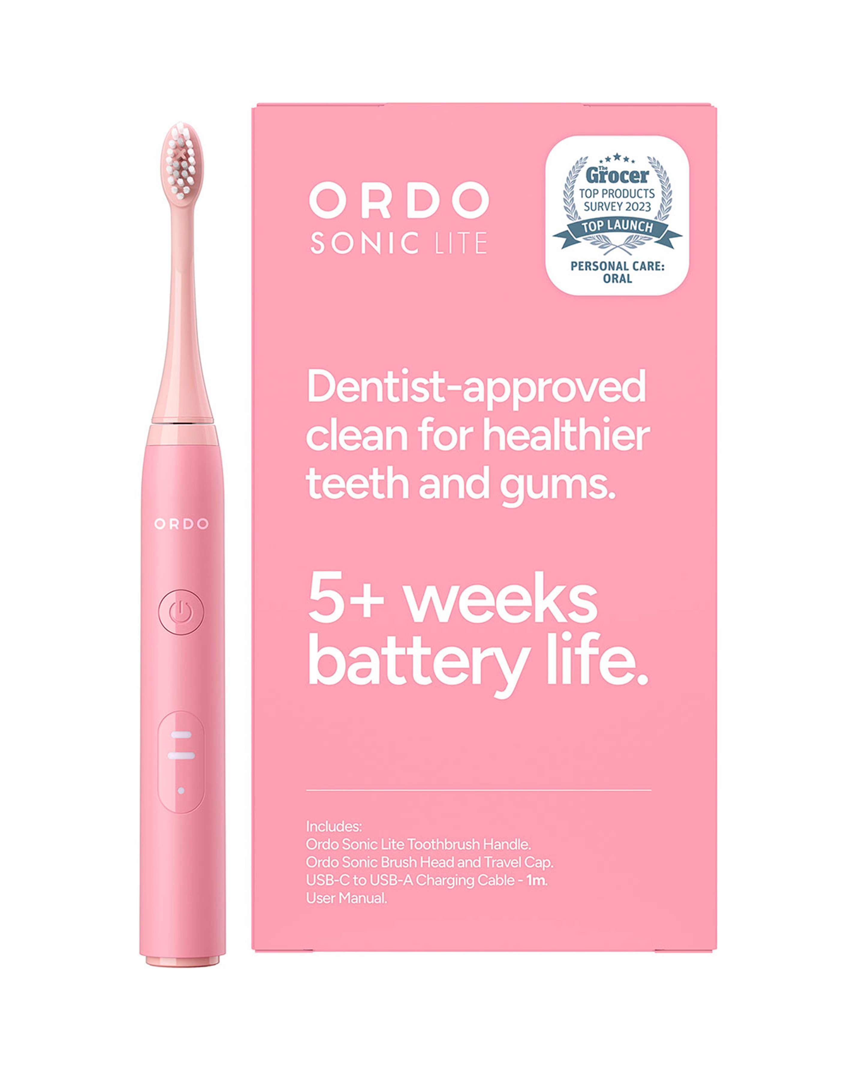 New In - Ordo Sonic Lite Toothbrush - Petal