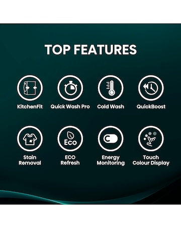 Hisense KitchenFit 5i Series WF5I9043BWFS 9kg Washing Machine - White